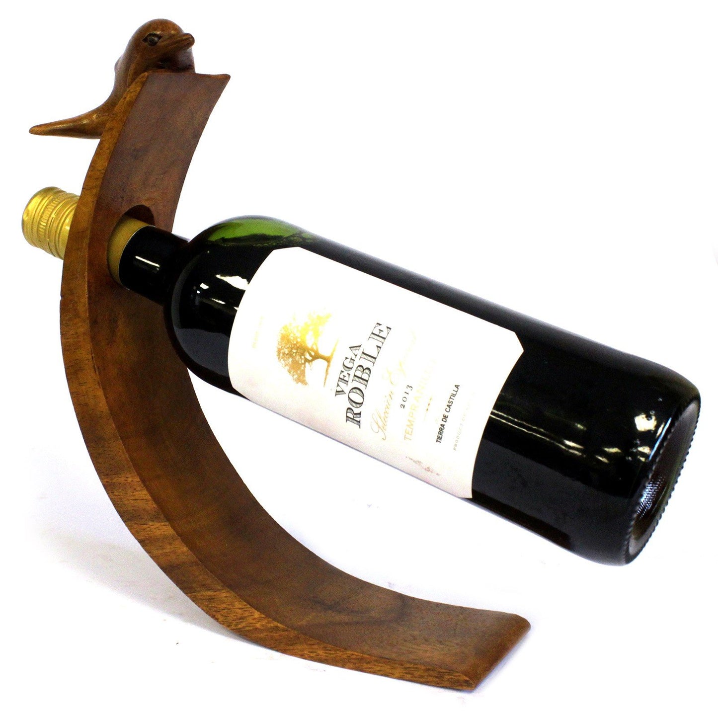 Wooden Dolphin - Shaped Balance Wine Holder | #product_category# - OneRoofGifts