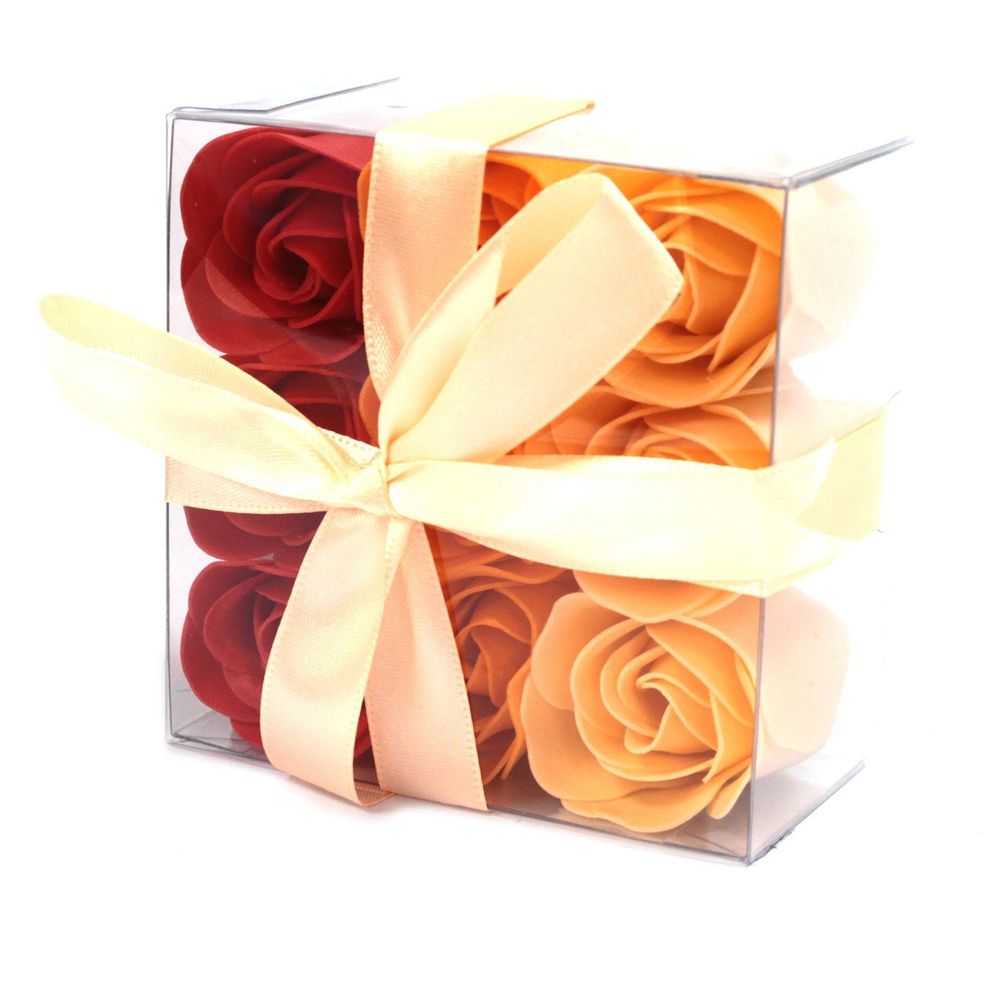 9 - Piece Peach Rose Soap Flowers Set | #product_category# - OneRoofGifts