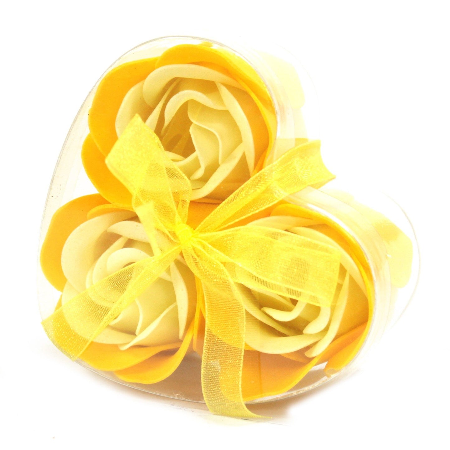 Set of 3 Heart - Shaped Spring Roses Soap Flowers | #product_category# - OneRoofGifts