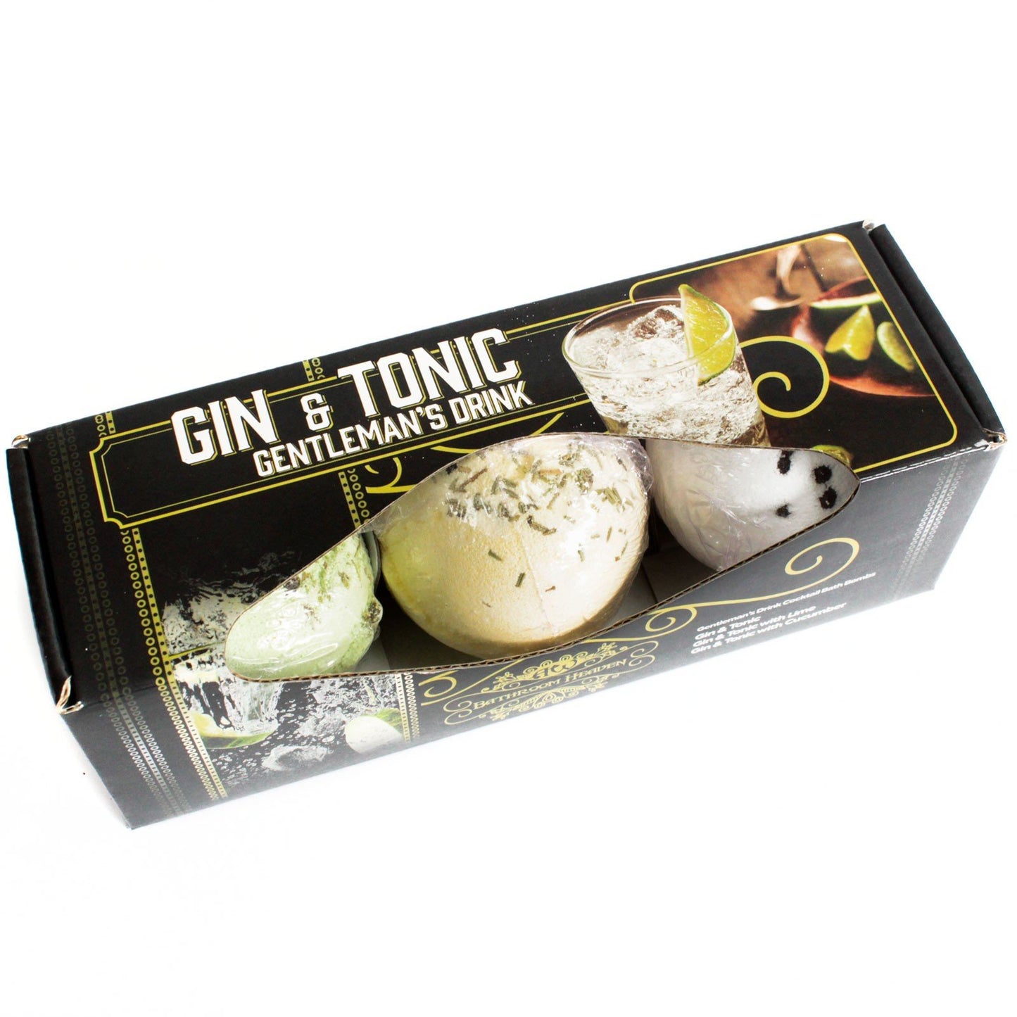 Set of Three Bath Bombs - Gin and Tonic Scent | #product_category# - OneRoofGifts
