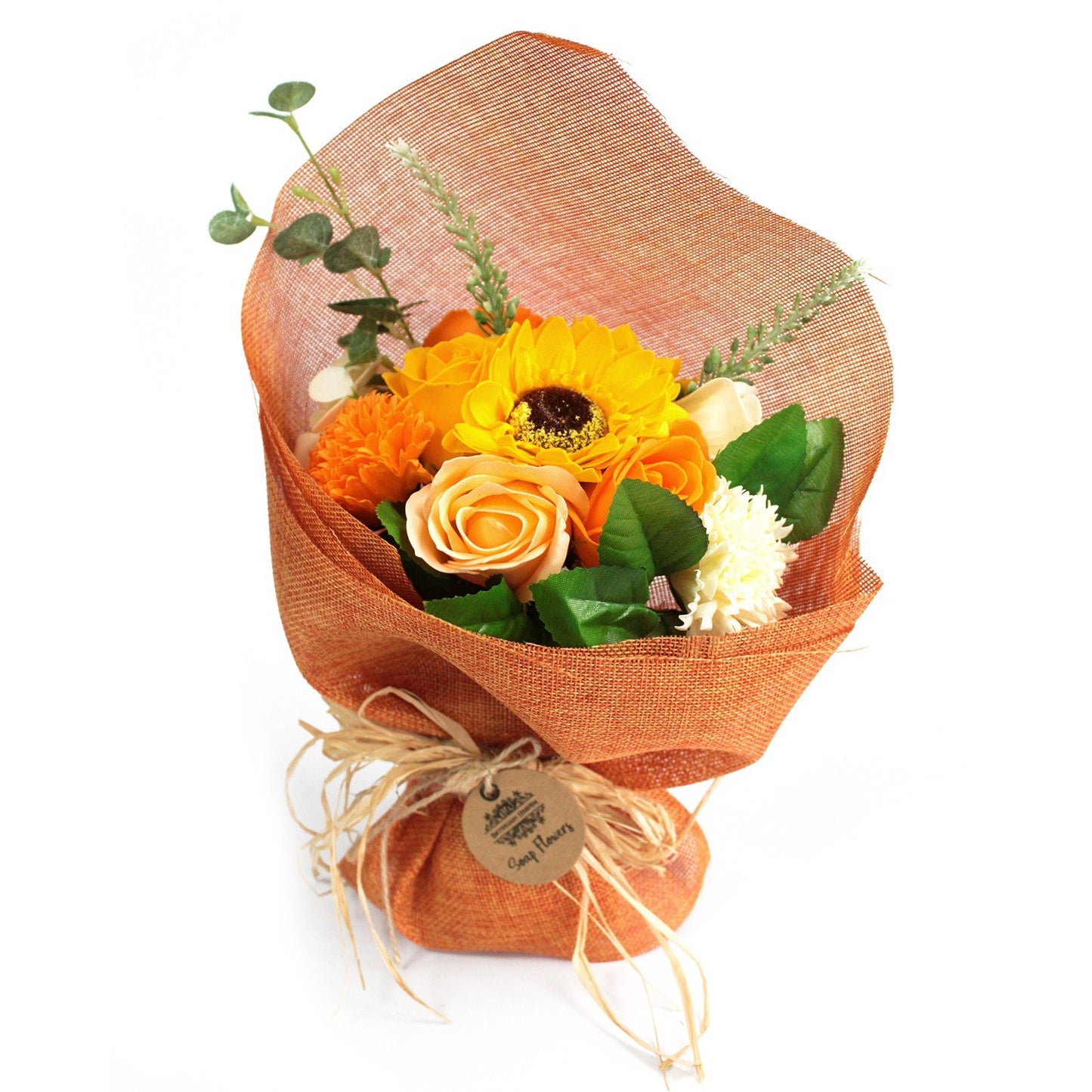 Flower Bouquet Soap, Orange, Standing | #product_category# - OneRoofGifts
