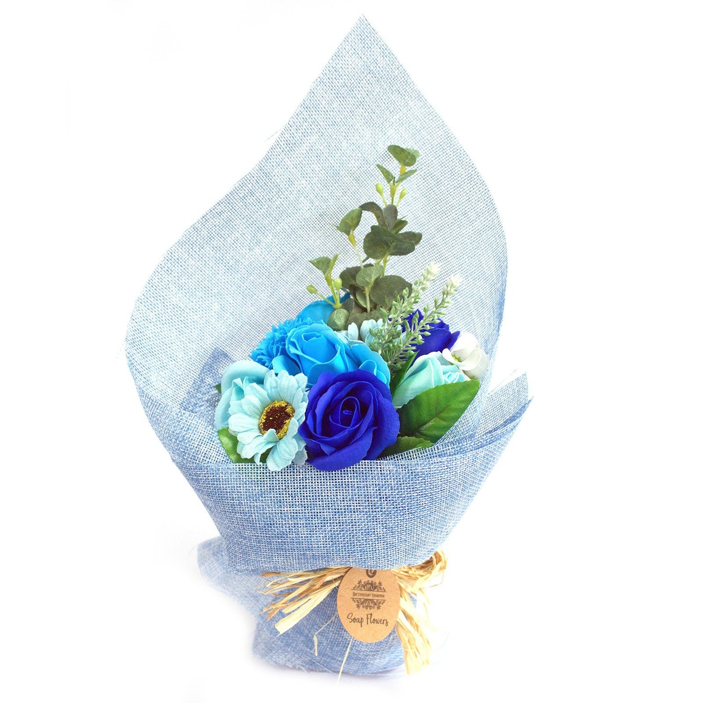Blue Standing Soap Flower Bouquet | #product_category# - OneRoofGifts