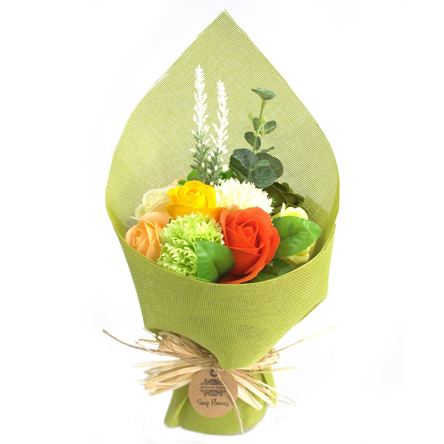 Green and Yellow Standing Soap Flower Bouquet | #product_category# - OneRoofGifts