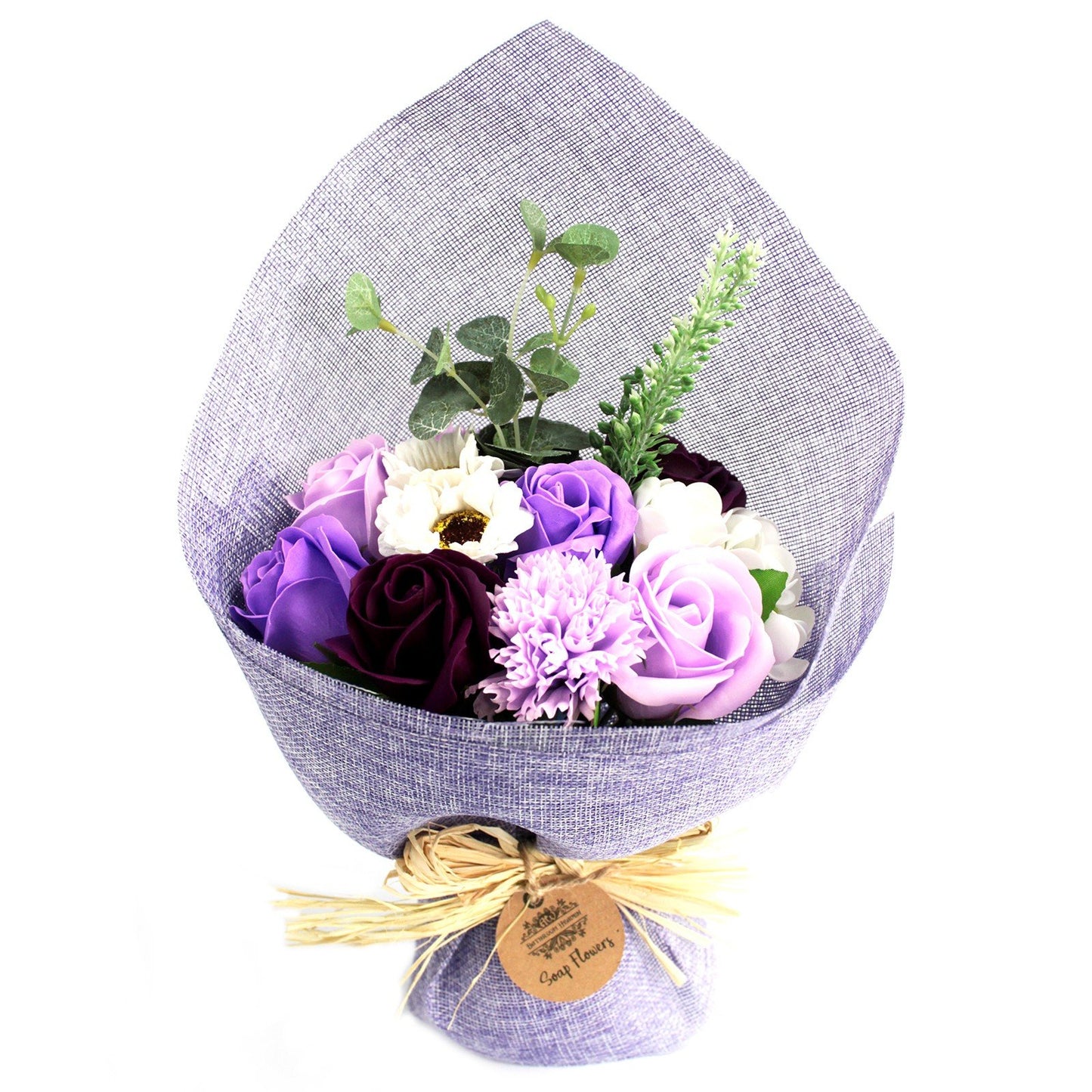 Standing Purple Soap Flower Bouquet | #product_category# - OneRoofGifts