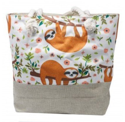 Rope Handle Bag with Sloth Design | #product_category# - OneRoofGifts