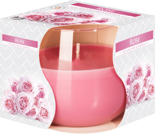 Rose Scented Candle in Glass Jar | #product_category# - OneRoofGifts