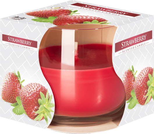 Strawberry Scented Candle in Glass Jar | #product_category# - OneRoofGifts