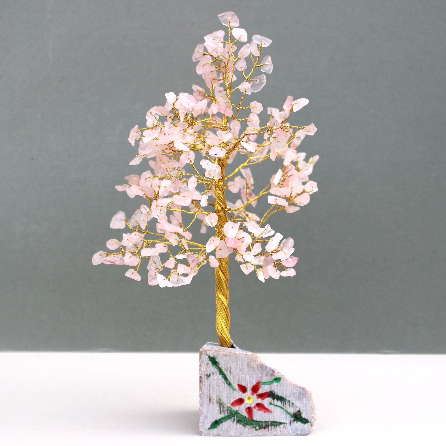 320 - Stone Rose Quartz Gemstone Tree | #product_category# - OneRoofGifts