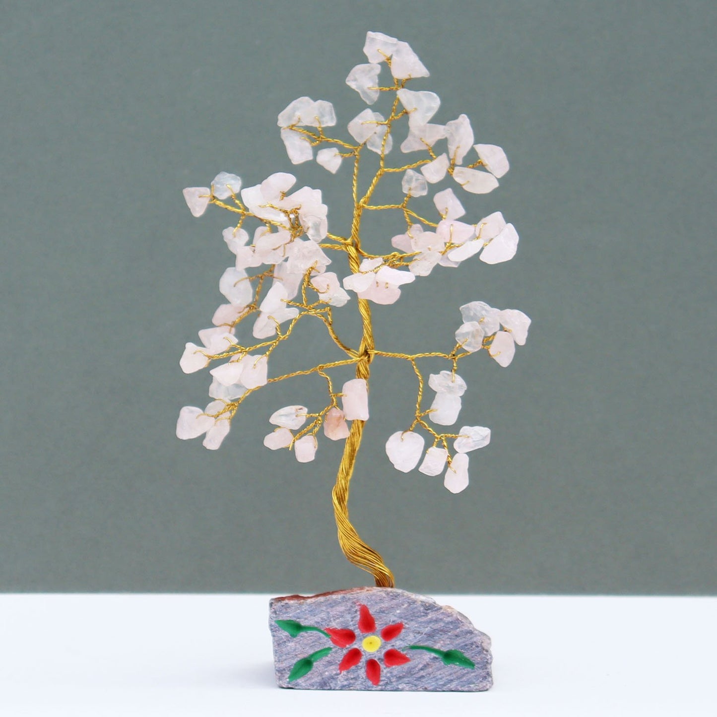 80 Stones Rose Quartz Gemstone Tree | #product_category# - OneRoofGifts
