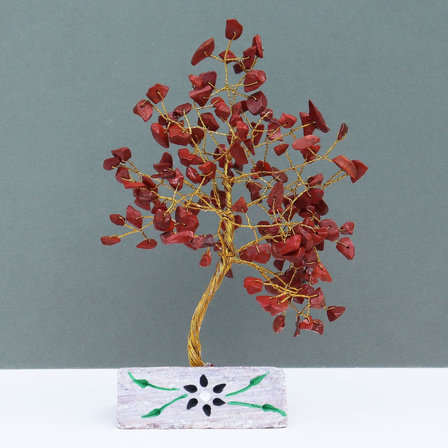 160 - Stone Red Jasper Gemstone Tree | #product_category# - OneRoofGifts
