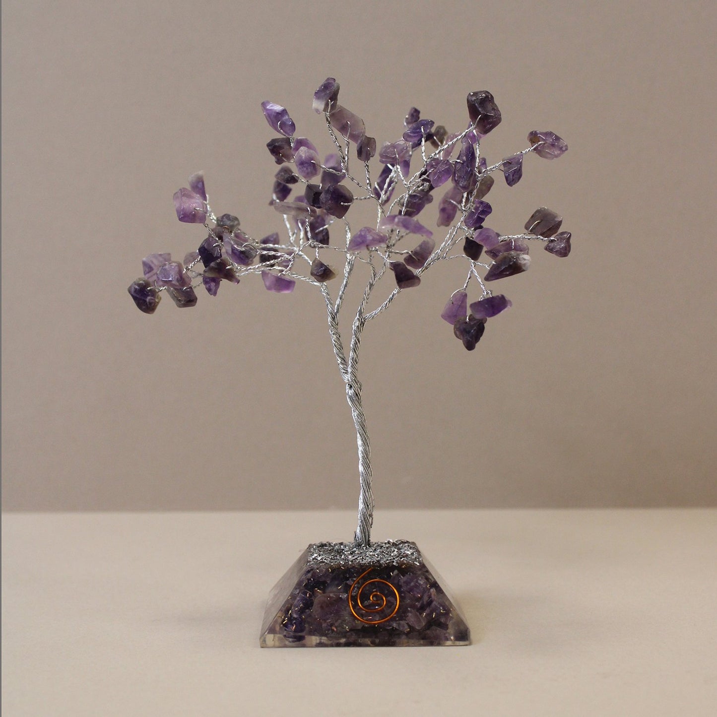 80 Stone Amethyst Gemstone Tree with Orgone Base | #product_category# - OneRoofGifts