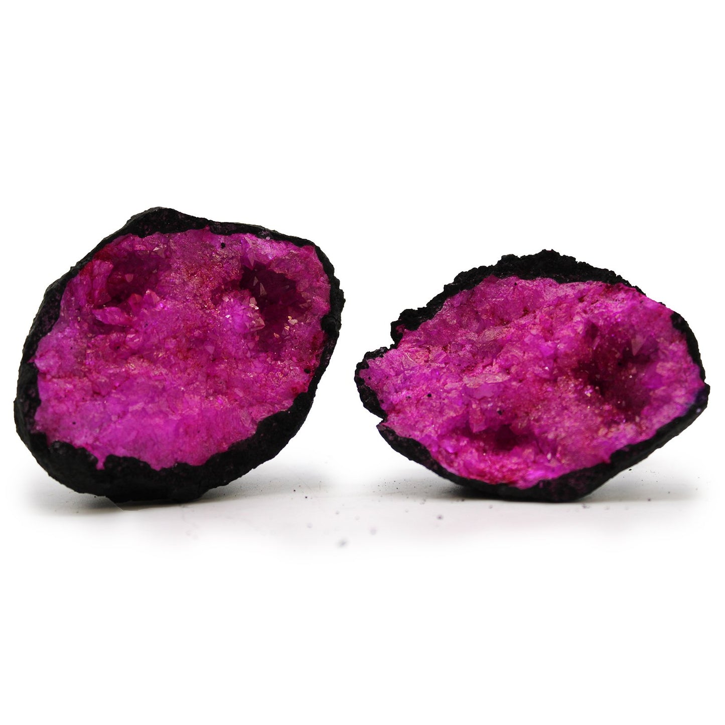 Dark Red and Pink Black Rock Coloured Calcite Geodes | #product_category# - OneRoofGifts