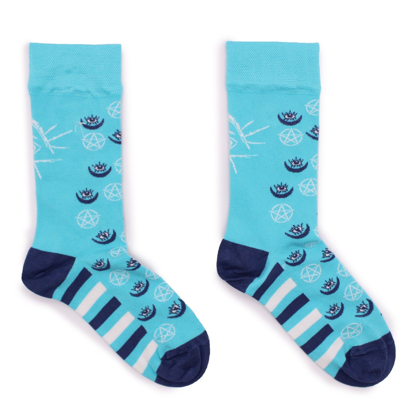 M/L Hop Hare Bamboo Socks - Pentagram & Evil Eye Design | #product_category# - OneRoofGifts
