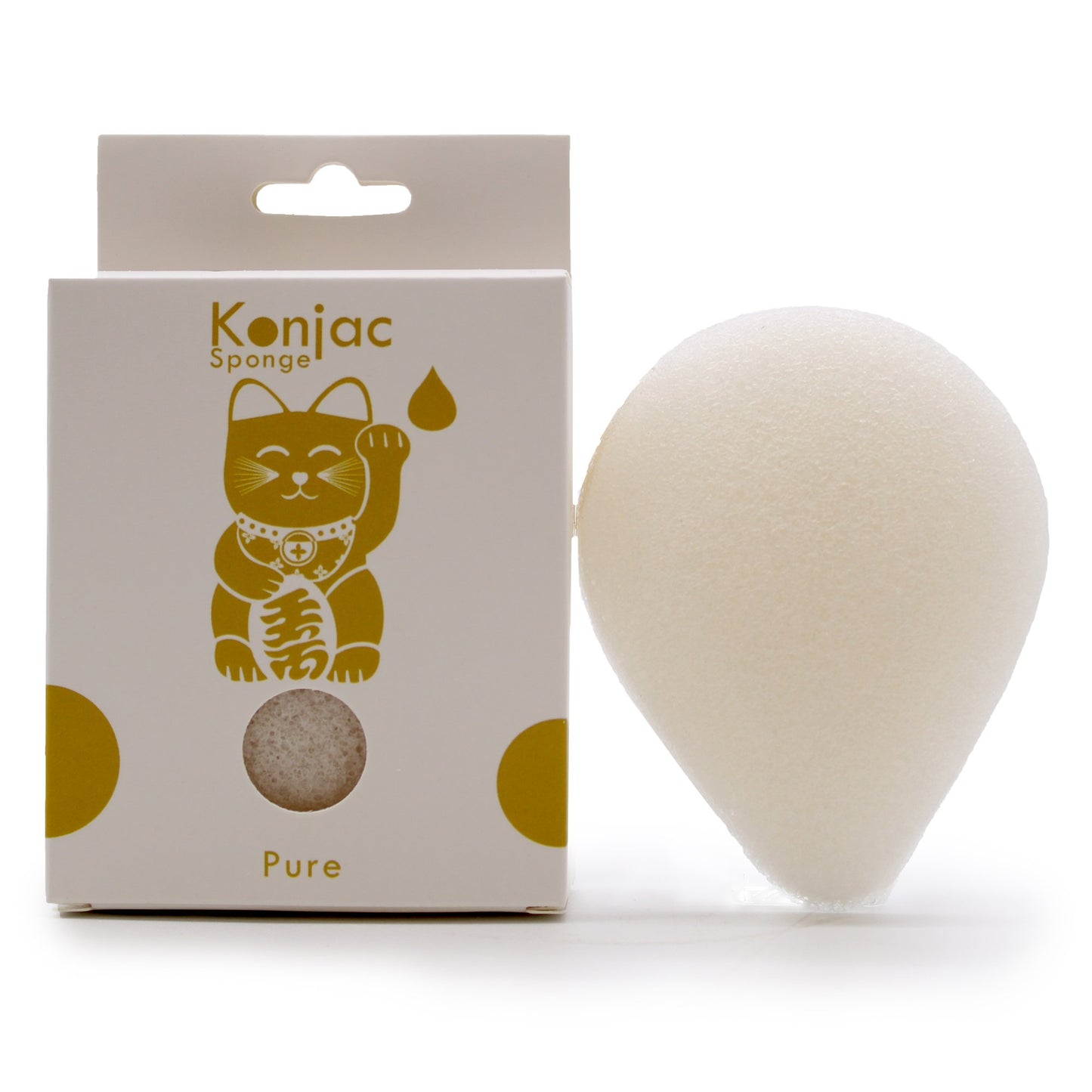Konjac Sponge for Sensitive Skin, Teardrop Shape | #product_category# - OneRoofGifts