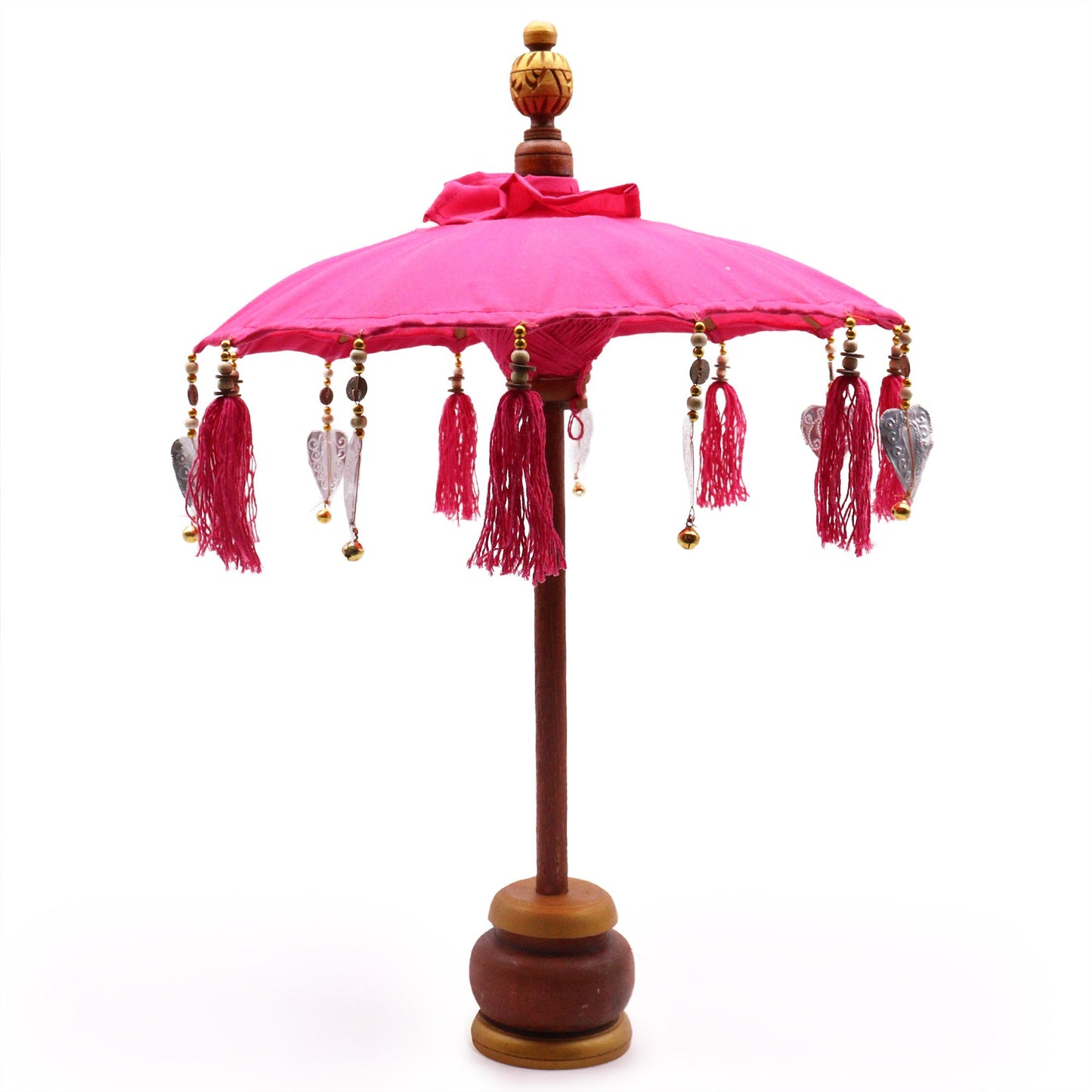 40cm Pink Bali Cotton Parasol | #product_category# - OneRoofGifts