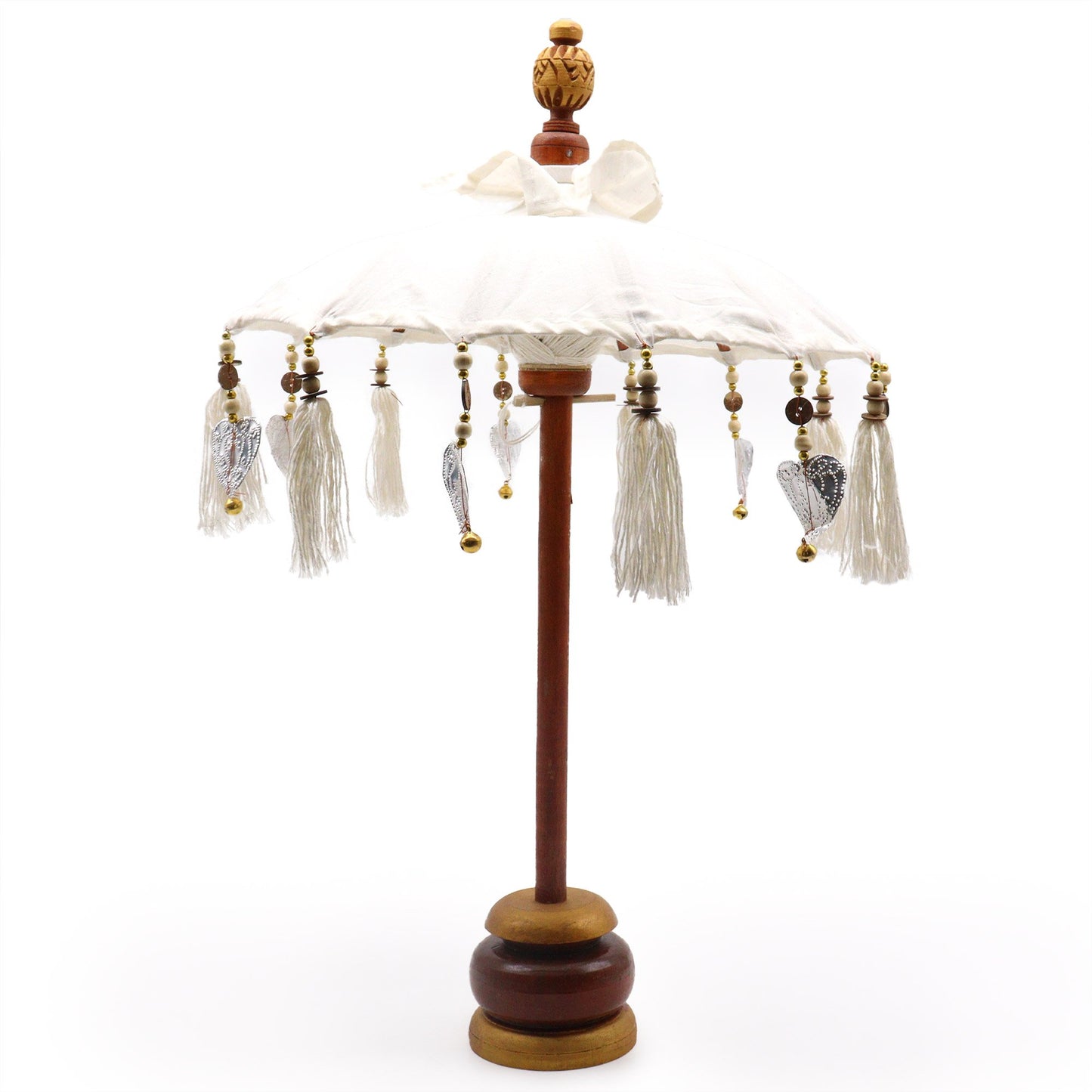 40cm Natural Bali Canvas Parasol | #product_category# - OneRoofGifts