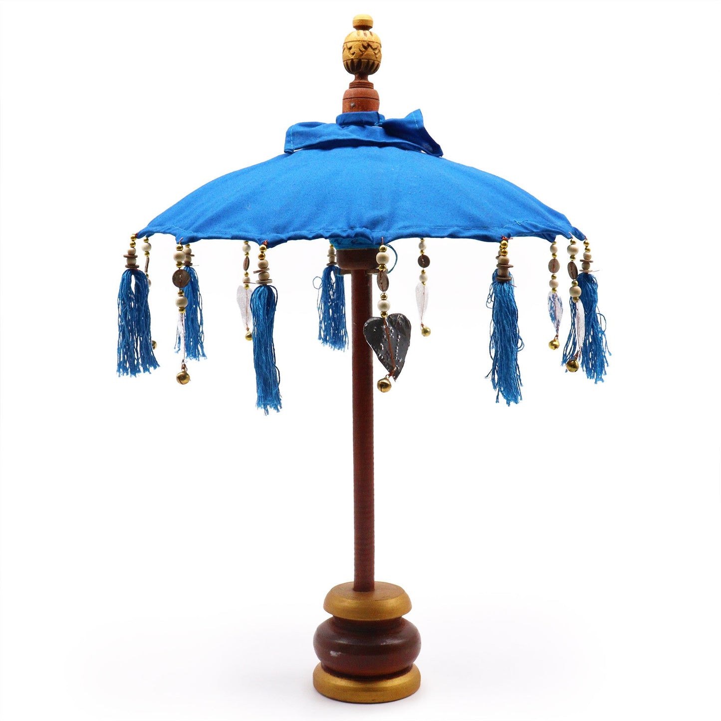 40cm Turquoise Bali Cotton Parasol | #product_category# - OneRoofGifts