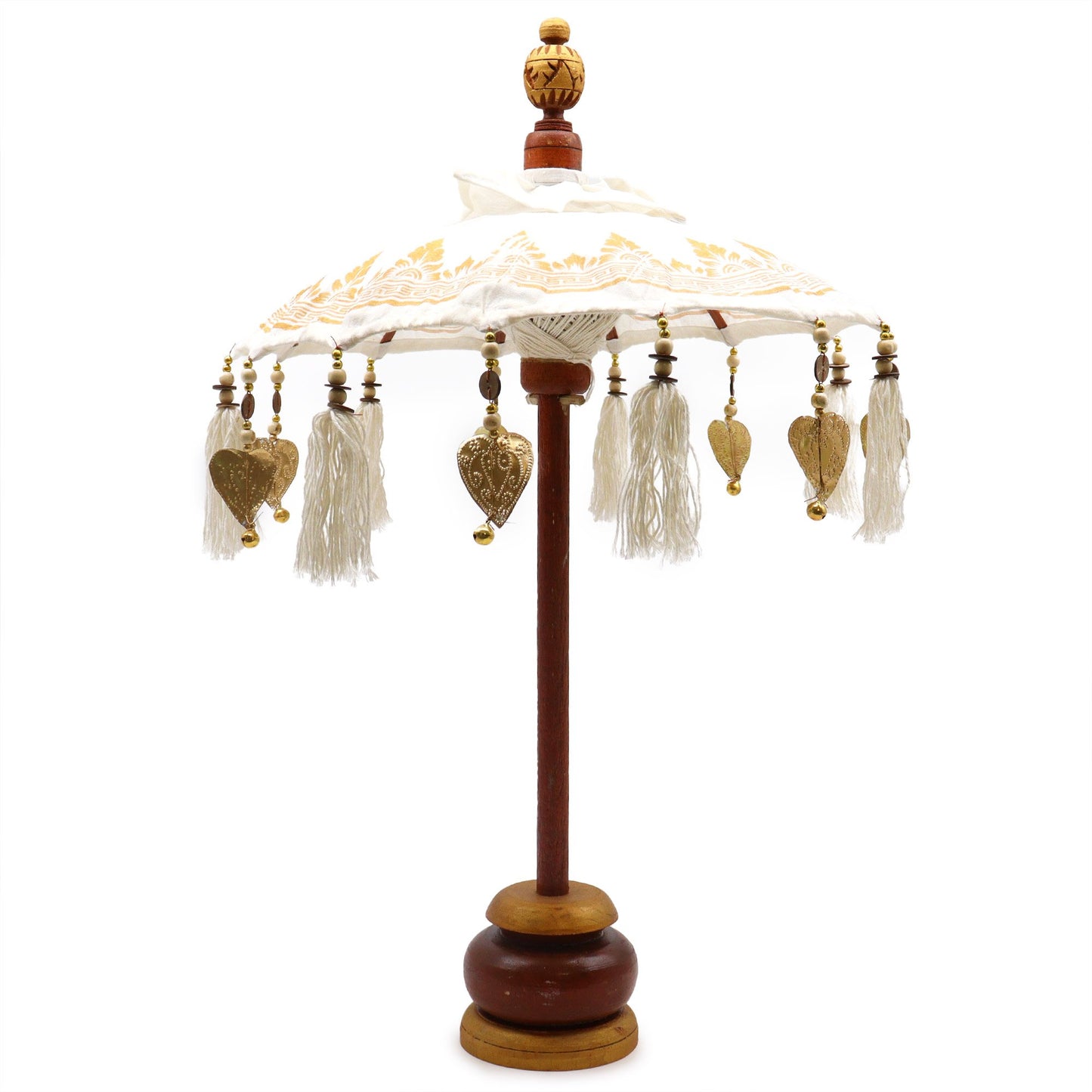 40cm Gold Bali Canvas Parasol | #product_category# - OneRoofGifts
