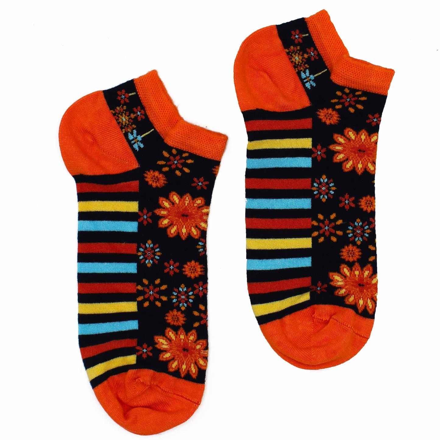 M/L (Size 7.5 - 11.5) Hop Hare Bamboo Low Cut Socks - Mandala Flowers | #product_category# - OneRoofGifts
