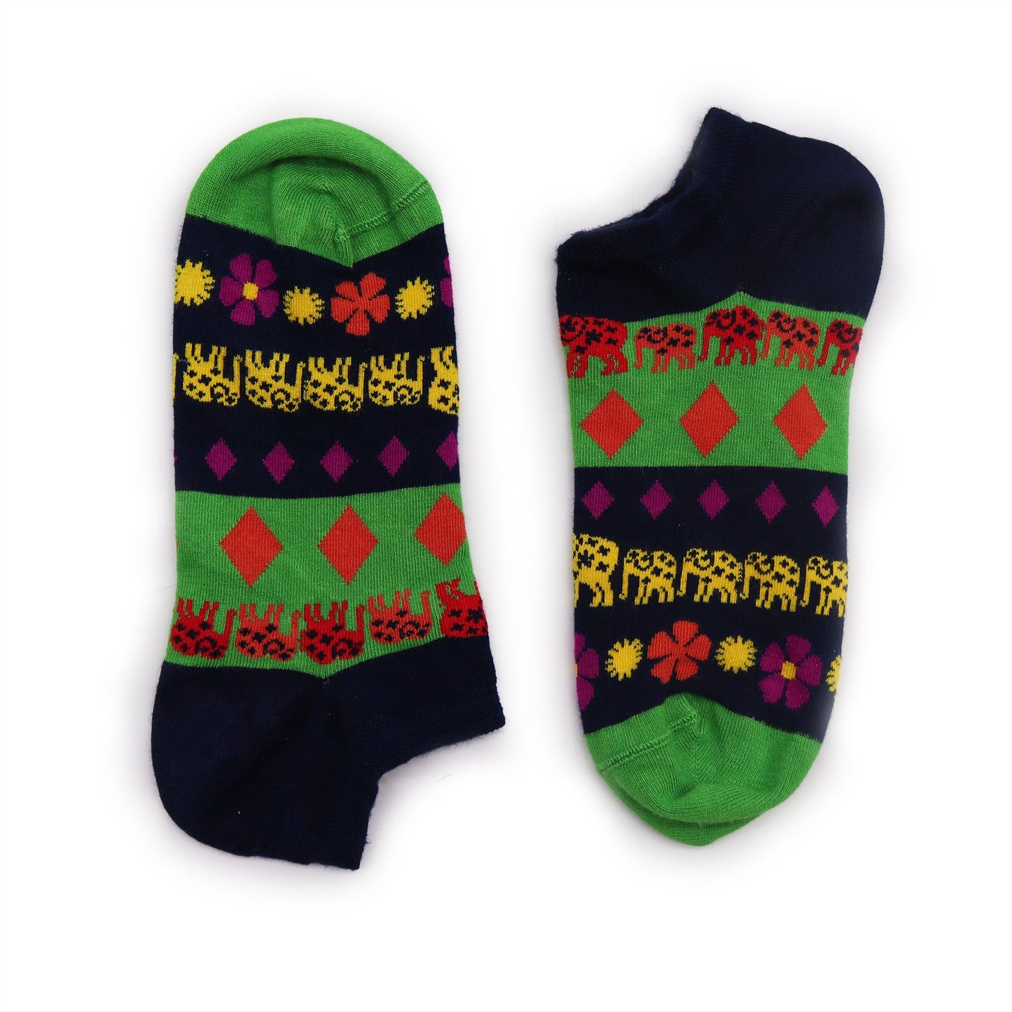 S/M (3.5 - 6.5) Hop Hare Bamboo Low Socks - Lucky Elephant | #product_category# - OneRoofGifts