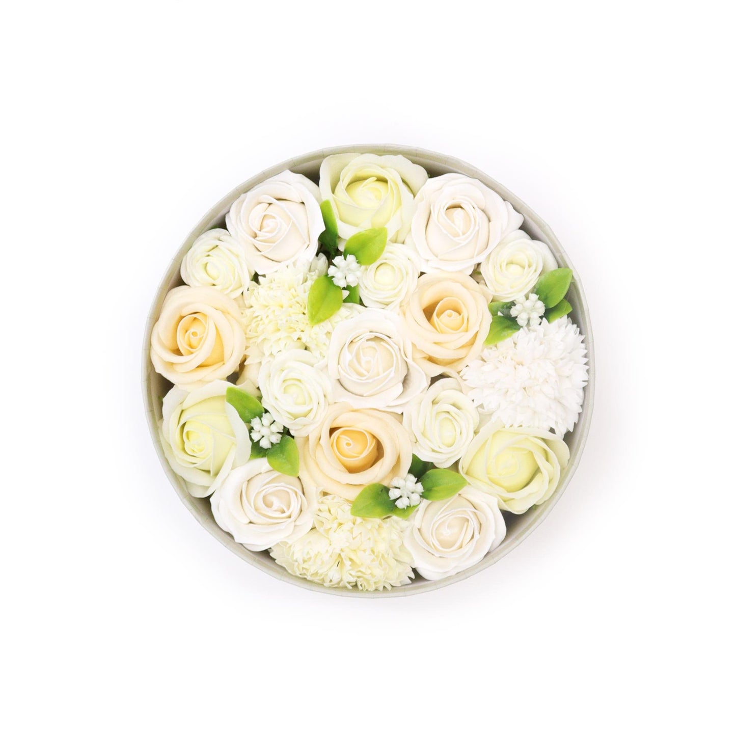 Wedding Blessings Round Box in White & Ivory | #product_category# - OneRoofGifts