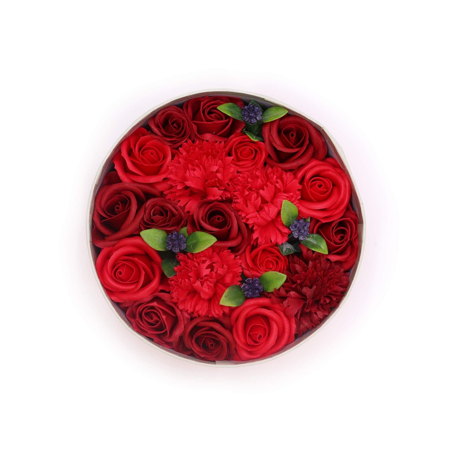 Classic Red Roses in Round Box | #product_category# - OneRoofGifts