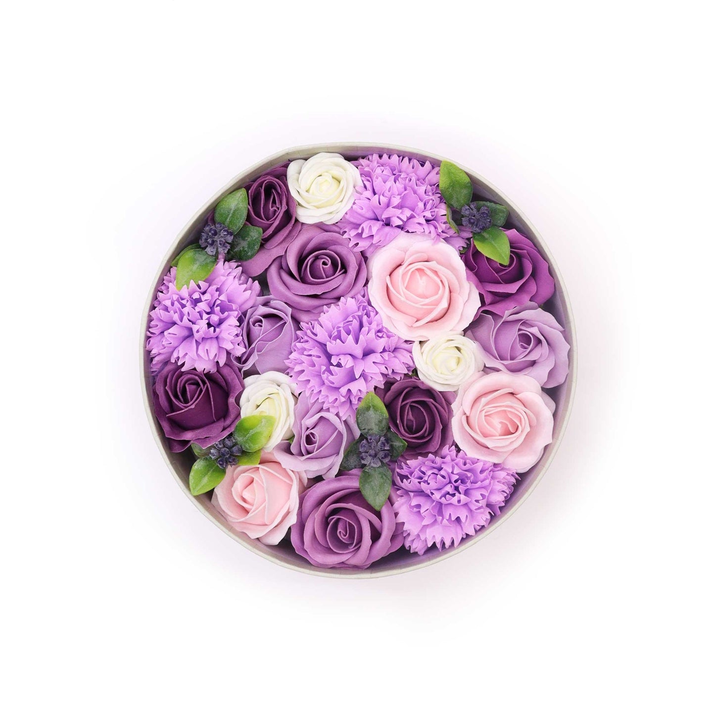 Lavender, Rose, and Carnation Round Box | #product_category# - OneRoofGifts