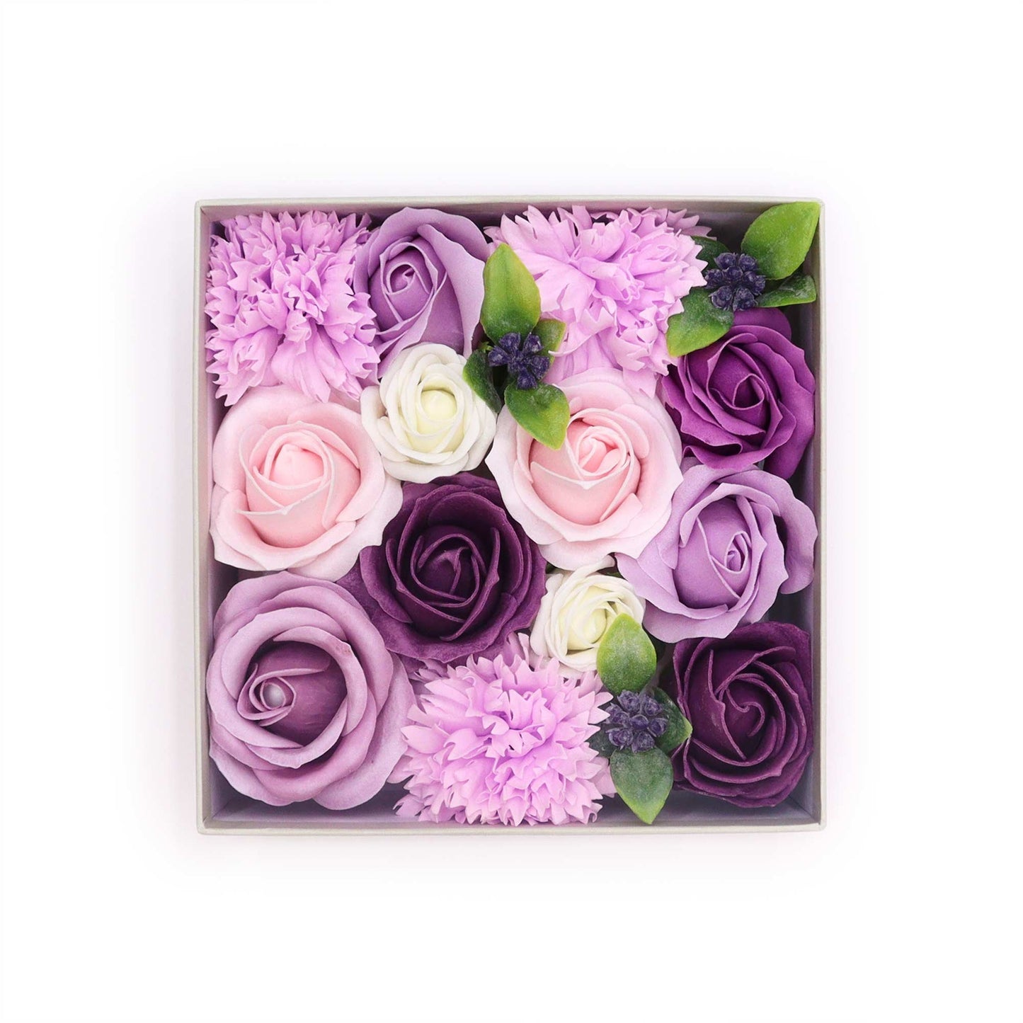 Lavender, Rose, and Carnation Square Box | #product_category# - OneRoofGifts