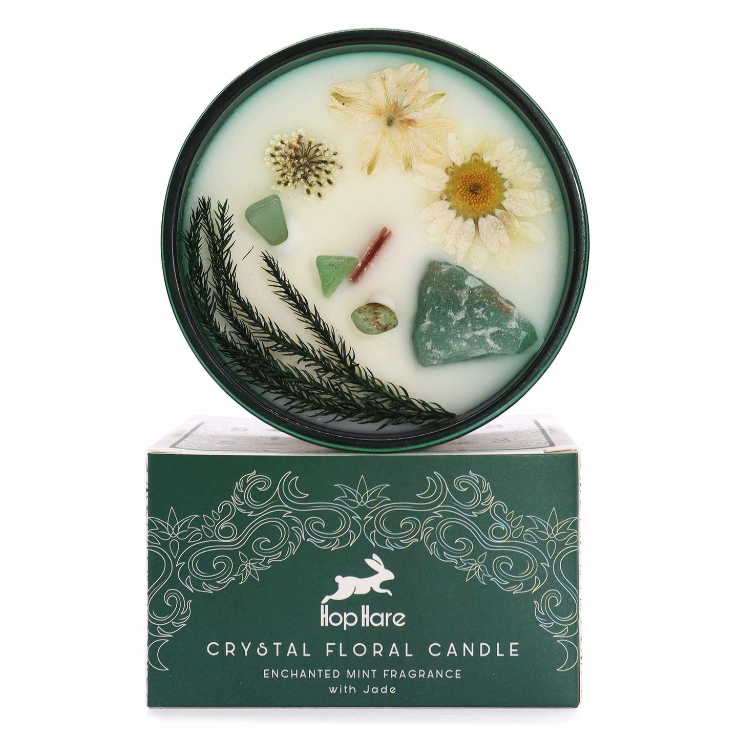 Crystal Magic Flower Candle - Hop Hare The Magician Edition | #product_category# - OneRoofGifts