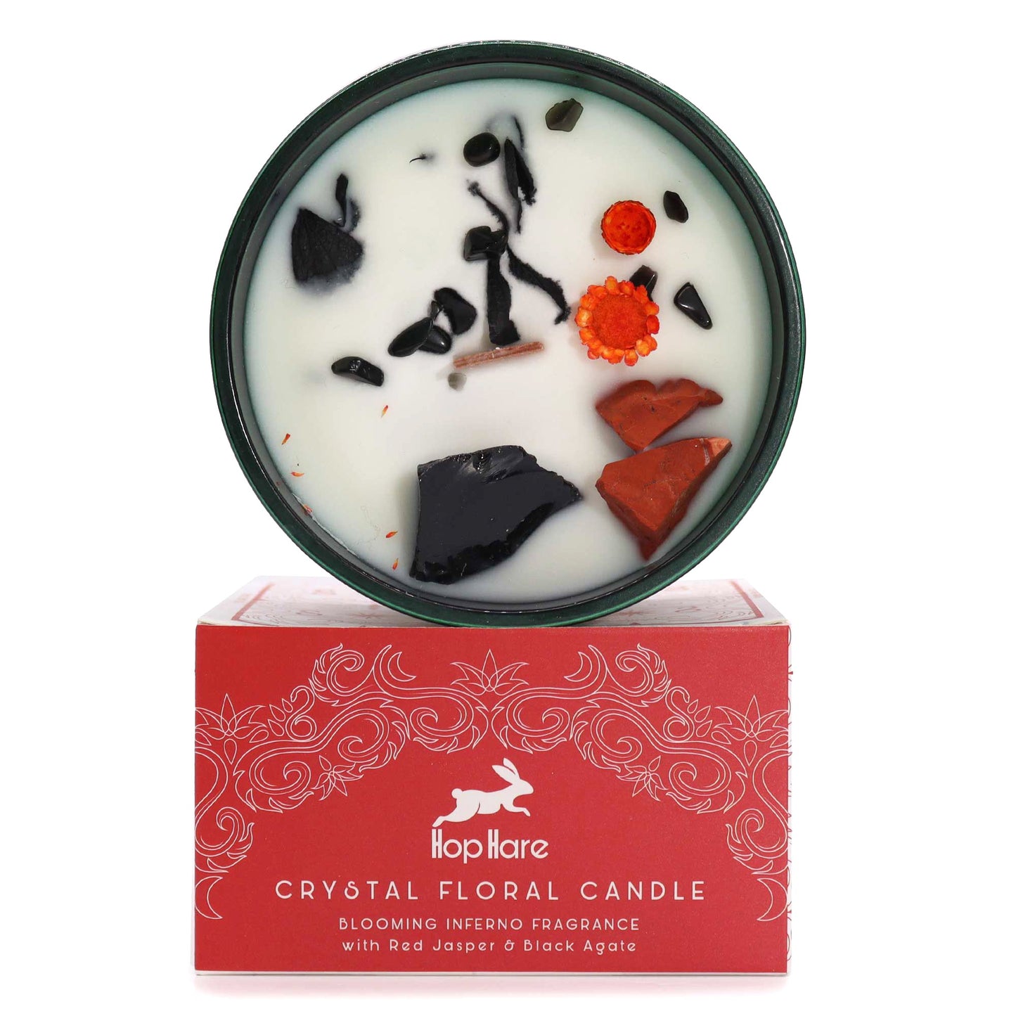 Crystal Magic Flower Candle, Hop Hare, The Devil Design | #product_category# - OneRoofGifts