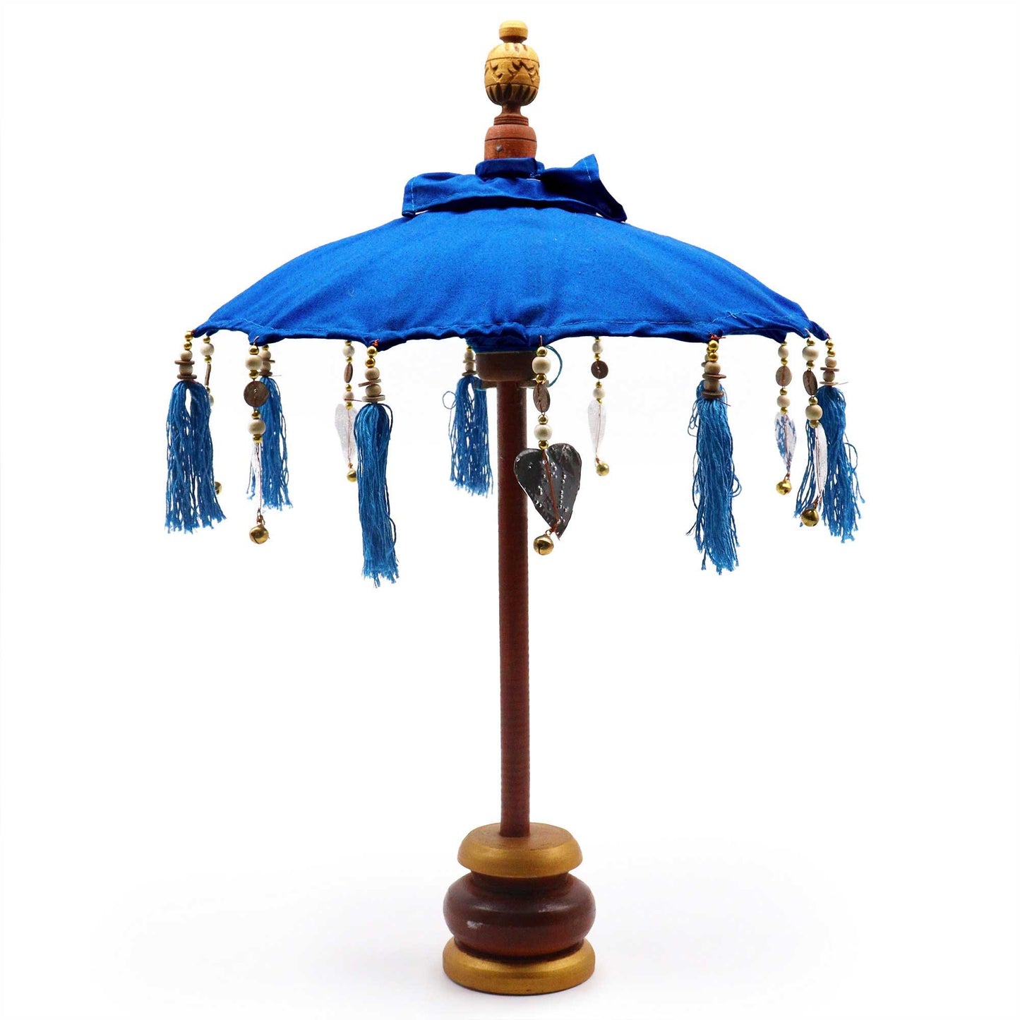 40cm Bali Blue Cotton Parasol | #product_category# - OneRoofGifts