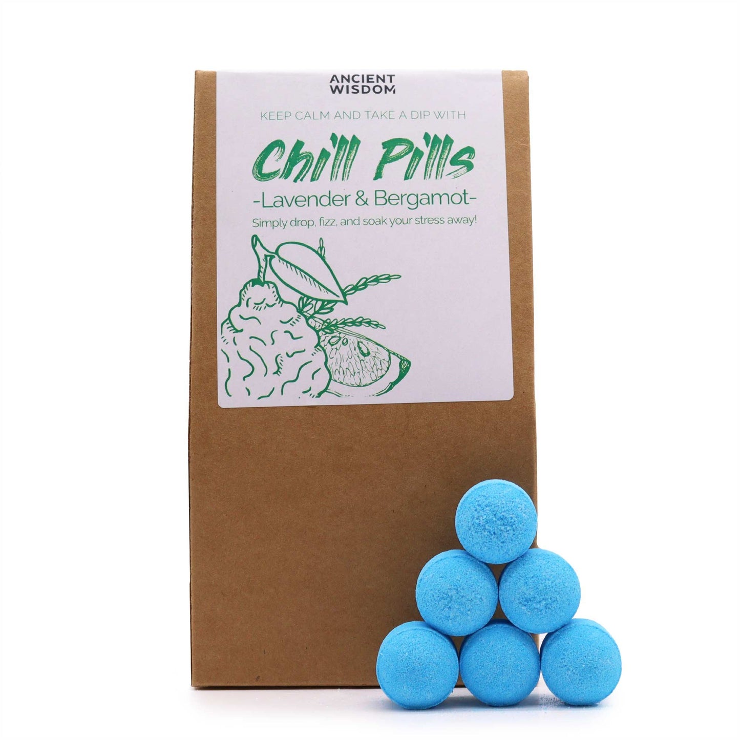 350g Chill Pills Gift Pack - Lavender and Bergamot | #product_category# - OneRoofGifts