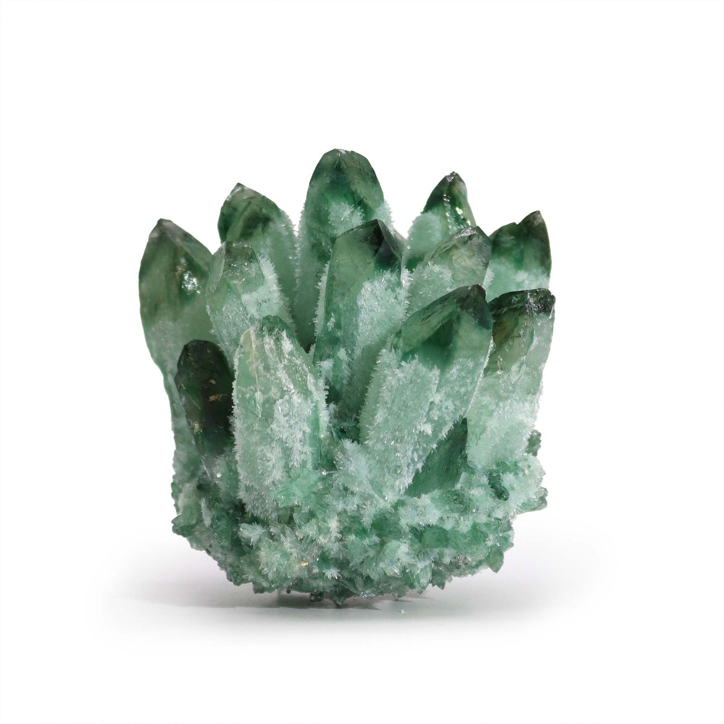Green Ghost Quartz Cluster | #product_category# - OneRoofGifts