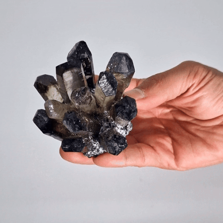 Ghost Quartz Smoky Cluster
