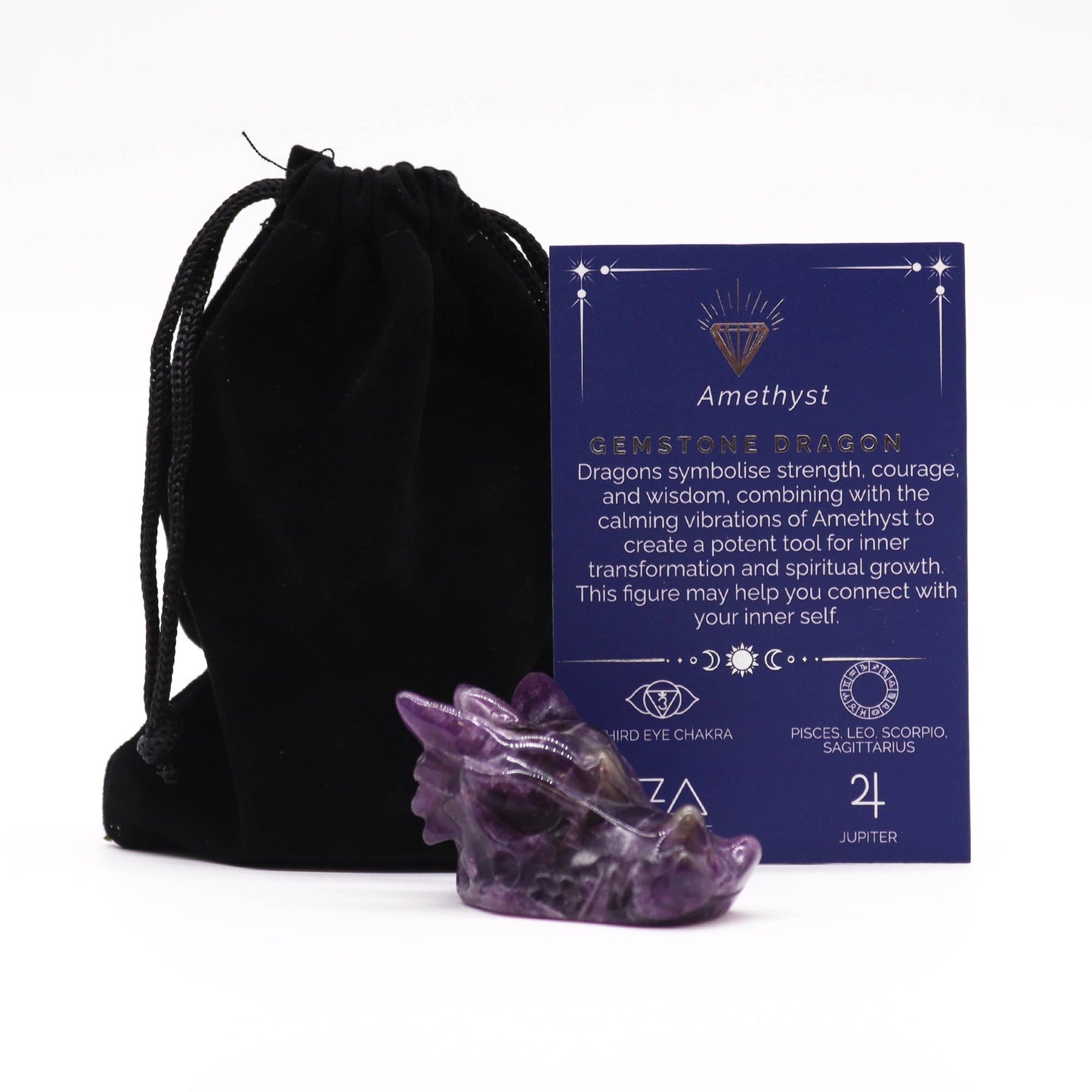 Amethyst Dragon Head Gemstone, Small | #product_category# - OneRoofGifts