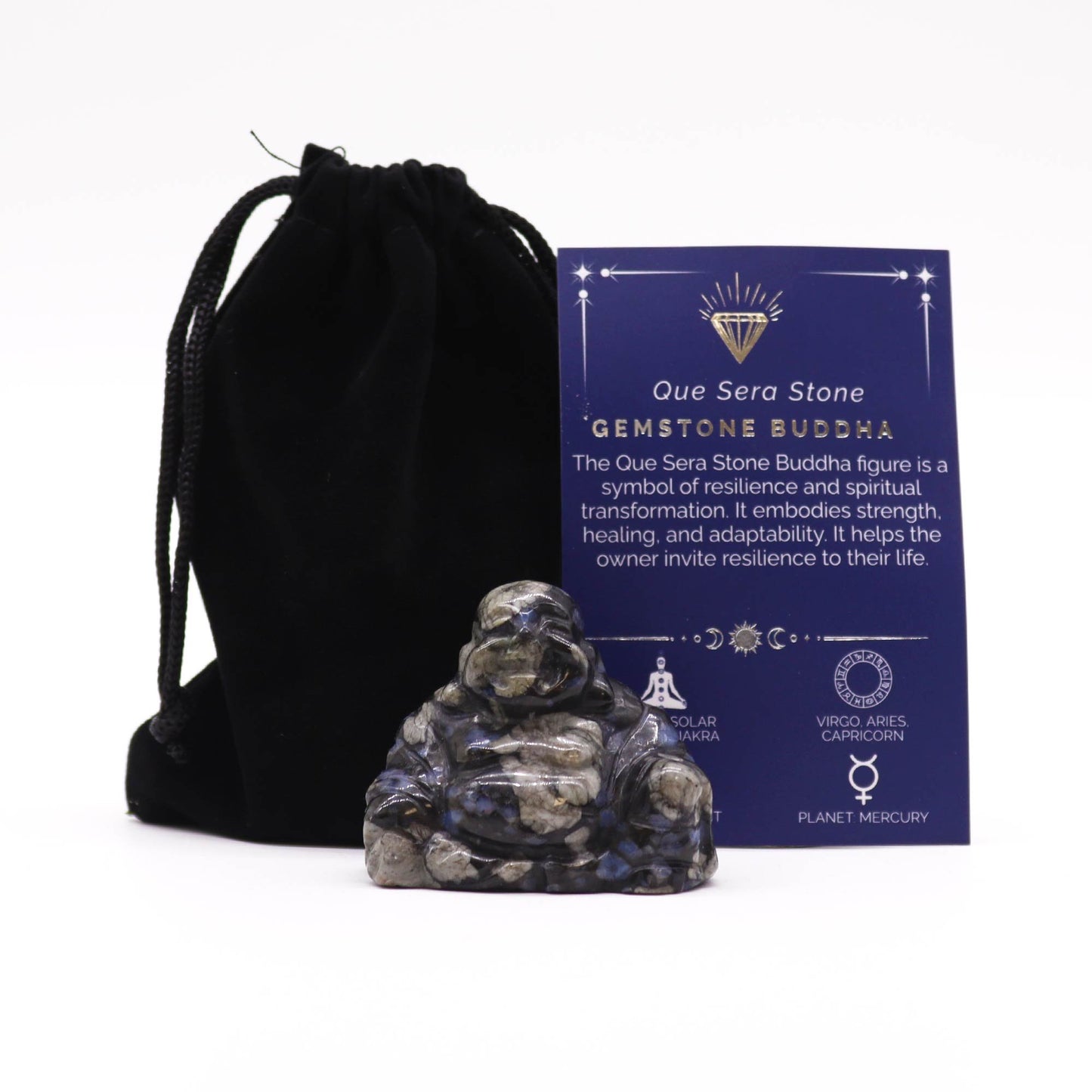 Large Que Sera Stone Buddha Gemstone | #product_category# - OneRoofGifts