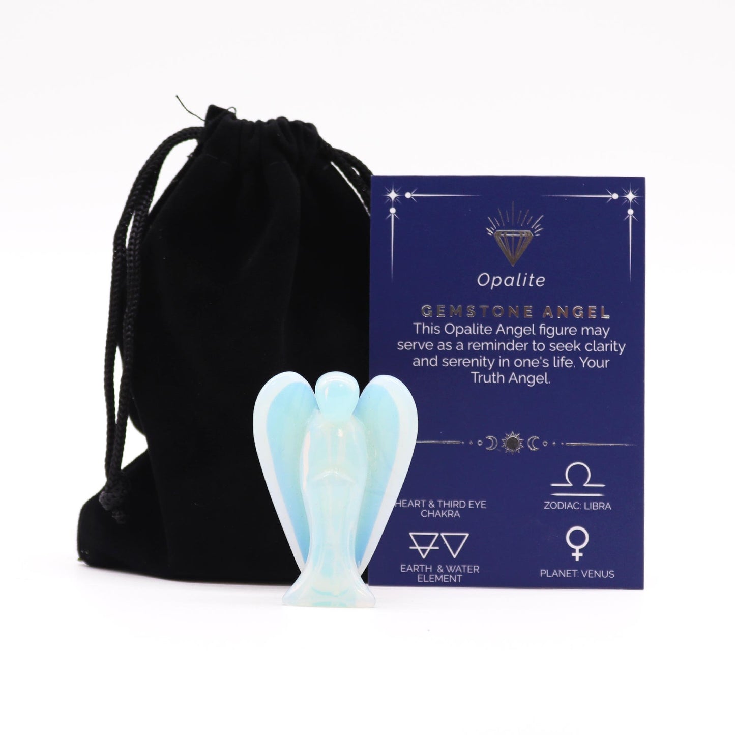 Opalite Angel Hand - Carved Gemstone | #product_category# - OneRoofGifts