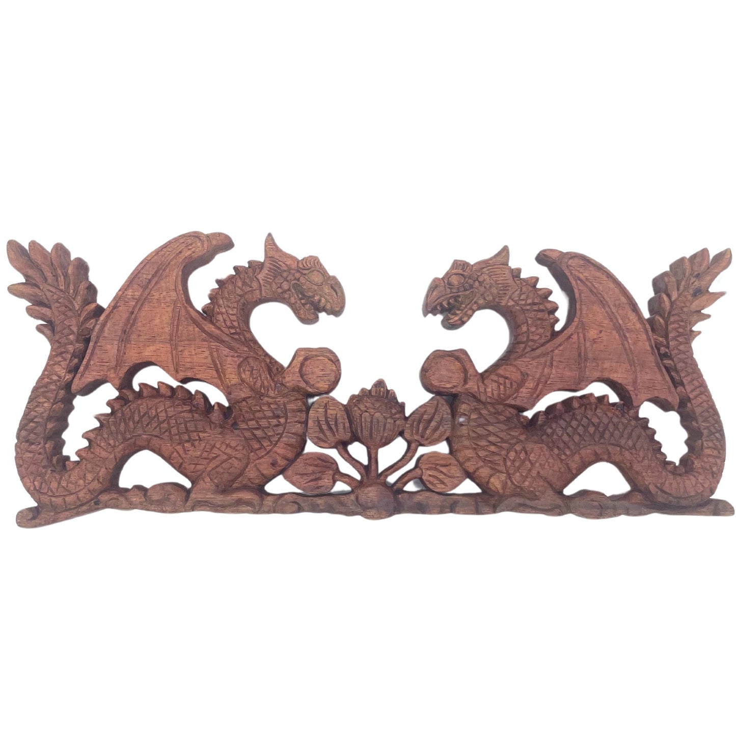 Dragon Wall Plaque, Two - Sided Carving | #product_category# - OneRoofGifts
