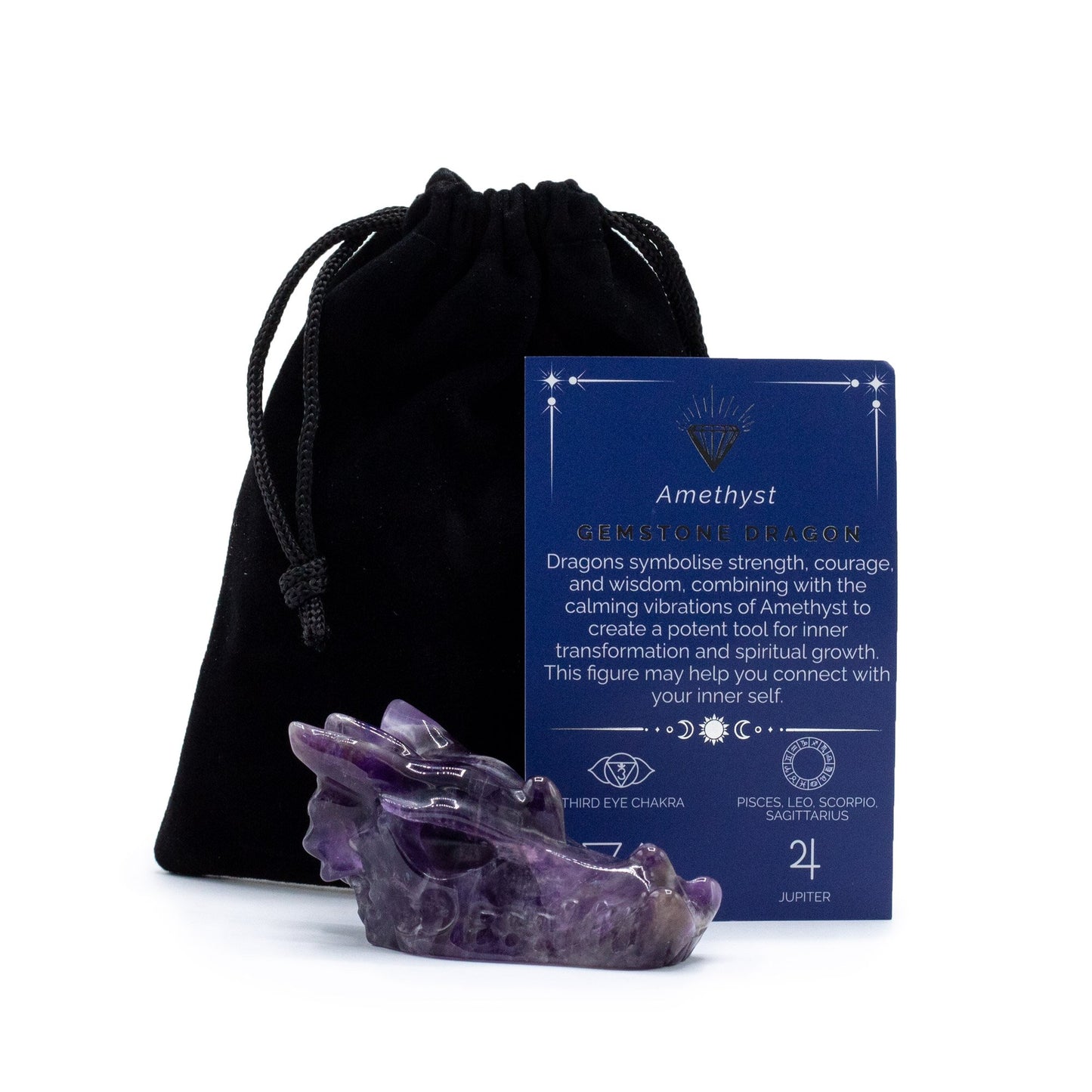 Large Amethyst Dragon Head Gemstone | #product_category# - OneRoofGifts