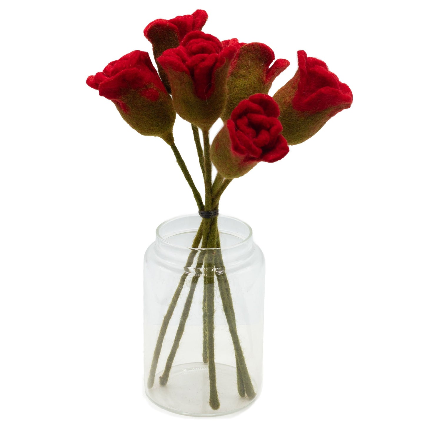 Felt Flower Roses, Red | #product_category# - OneRoofGifts