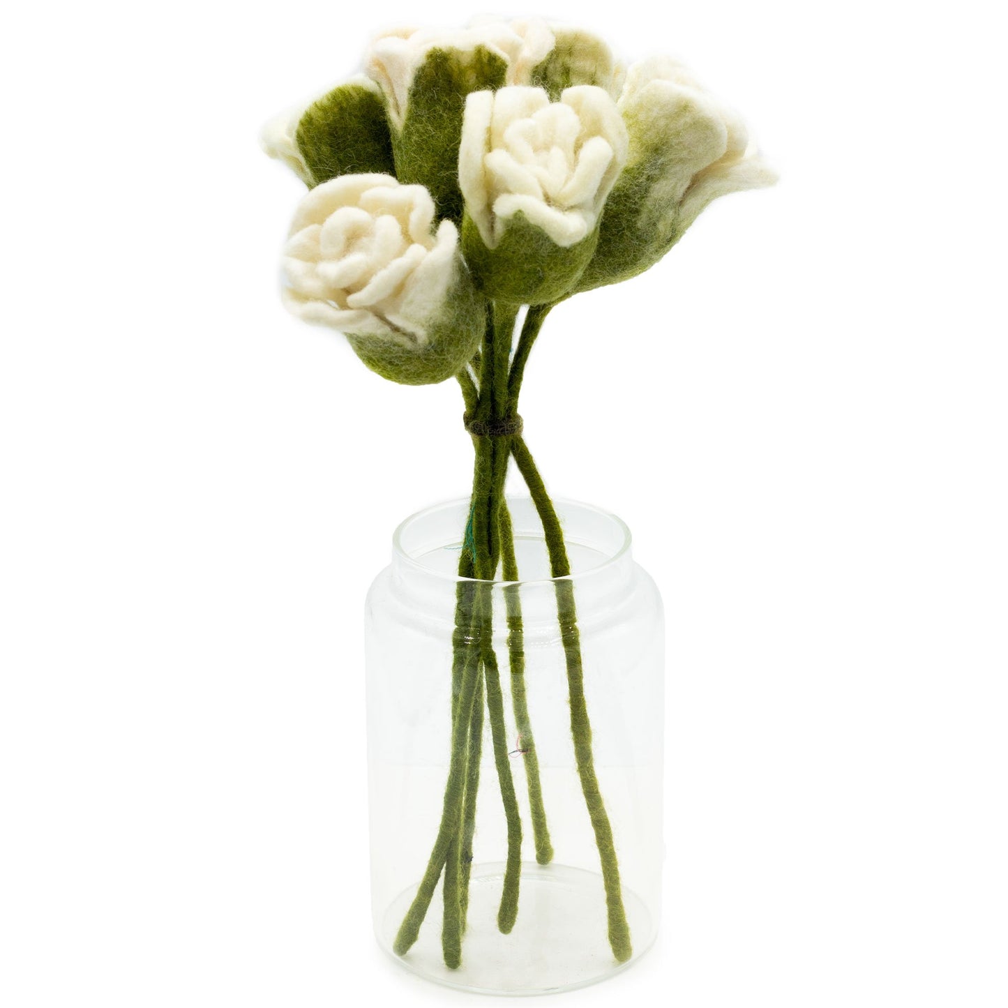 Felt Roses, White | #product_category# - OneRoofGifts