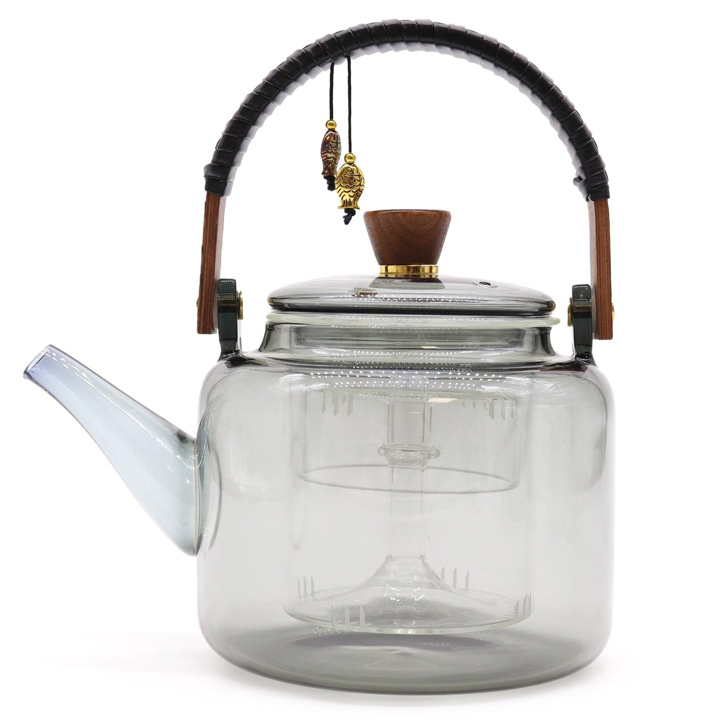 1000ml Glass Infuser Teapot with Charcoal Steamer System | #product_category# - OneRoofGifts