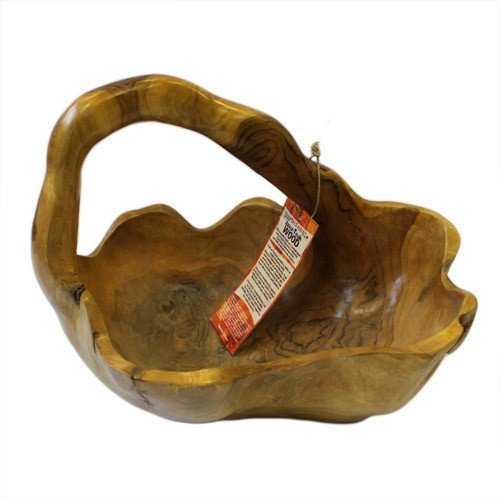 Large Wooden Basket - Style Bowl | #product_category# - OneRoofGifts