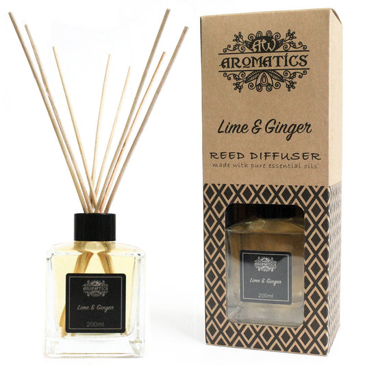 200ml Reed Diffuser with Lime and Ginger Essential Oil | #product_category# - OneRoofGifts