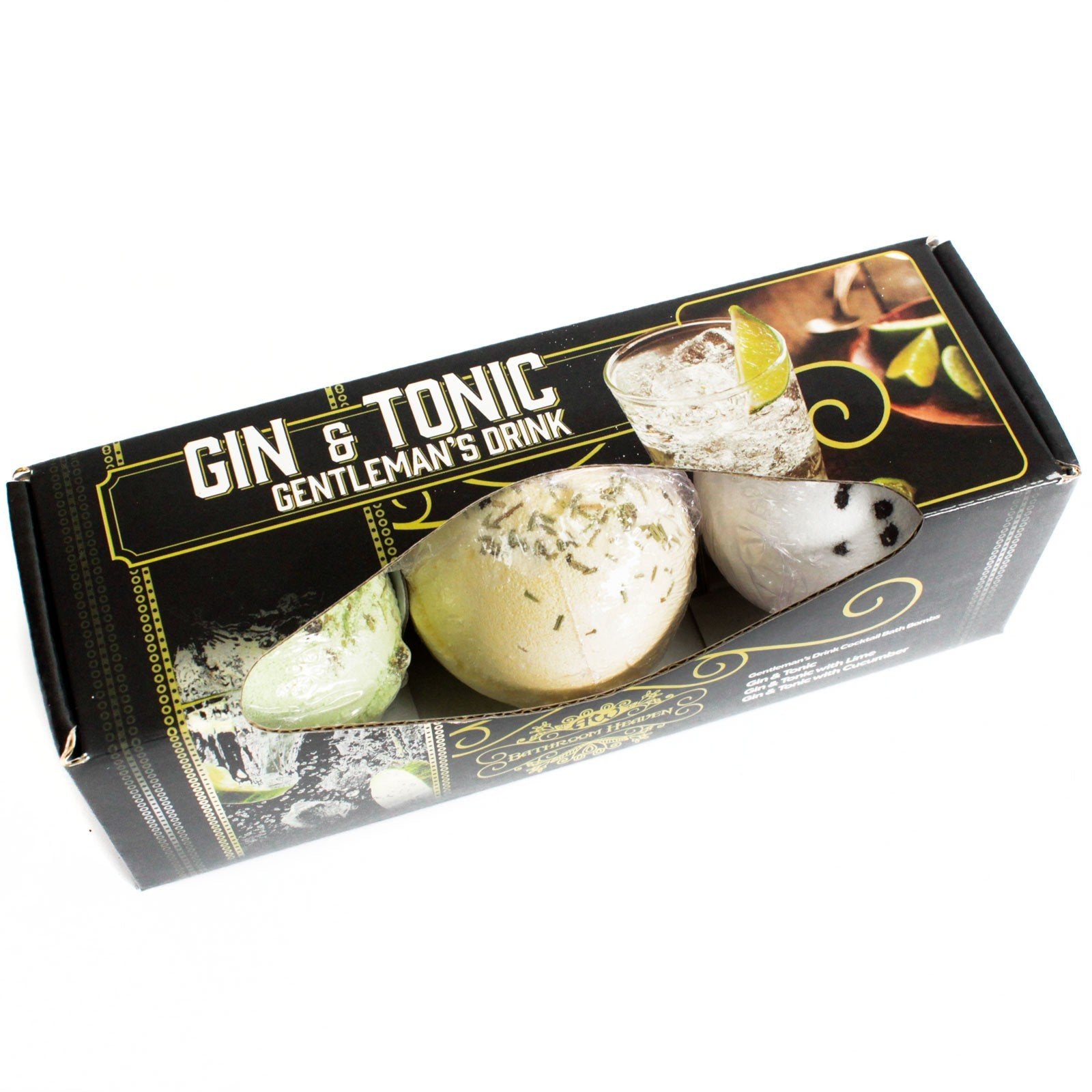 Set of Three Bath Bombs - Gin and Tonic Scent | #product_category# - OneRoofGifts