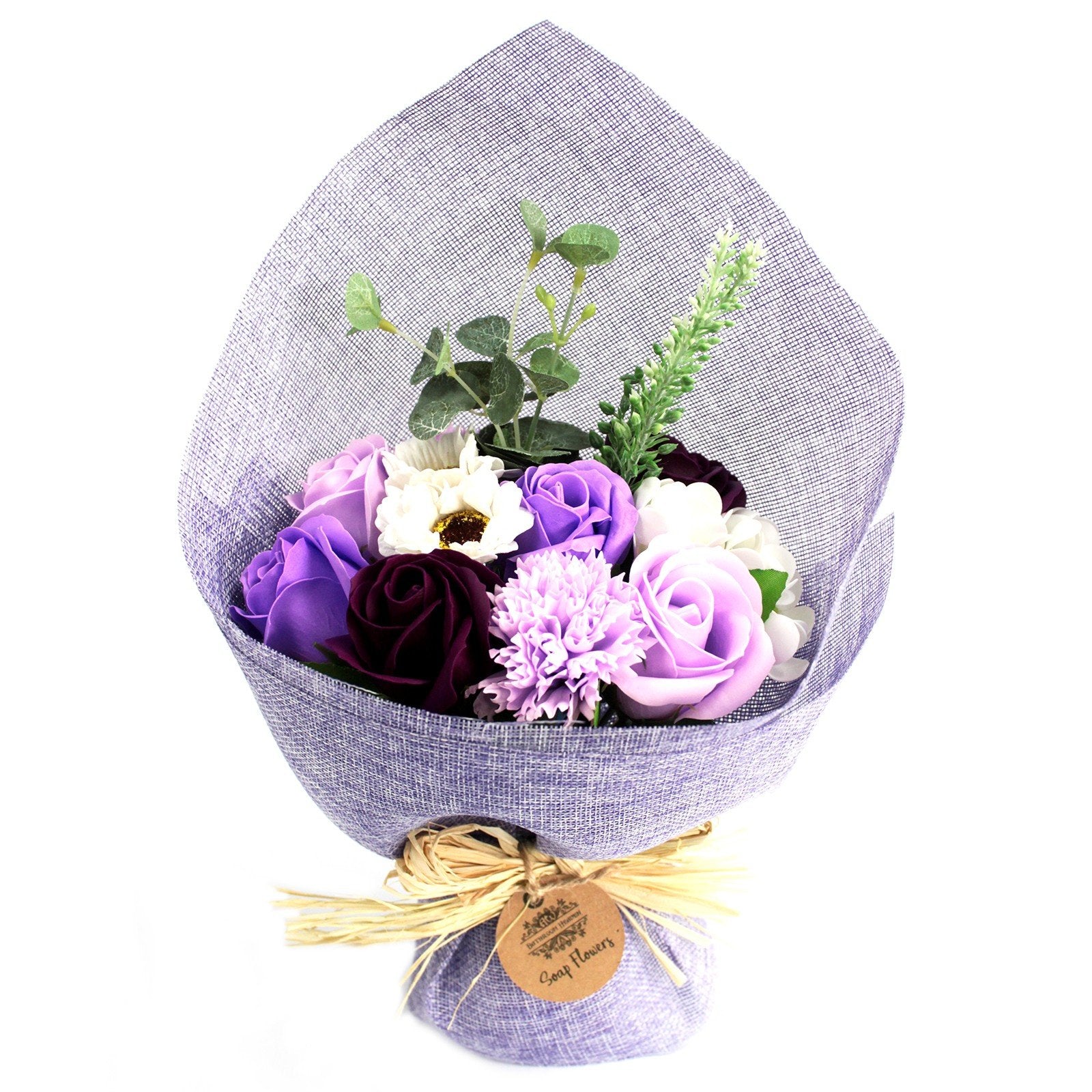 Standing Purple Soap Flower Bouquet | #product_category# - OneRoofGifts
