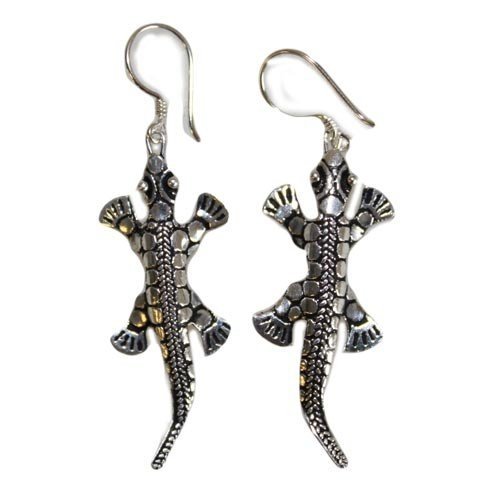 Silver Lizard Earrings | #product_category# - OneRoofGifts