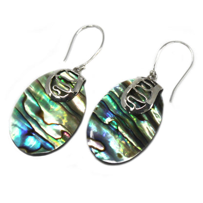 Silver and Abalone Shell Earrings | #product_category# - OneRoofGifts