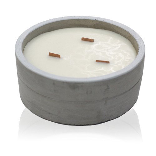 Large Round Crushed Vanilla and Orange Candle | #product_category# - OneRoofGifts