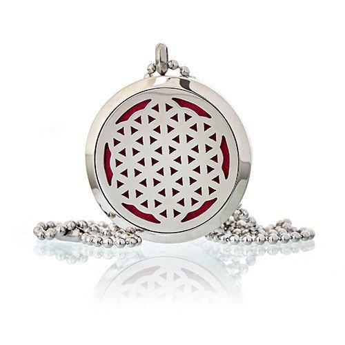 30mm Aromatherapy Diffuser Necklace - Flower of Life Design | #product_category# - OneRoofGifts